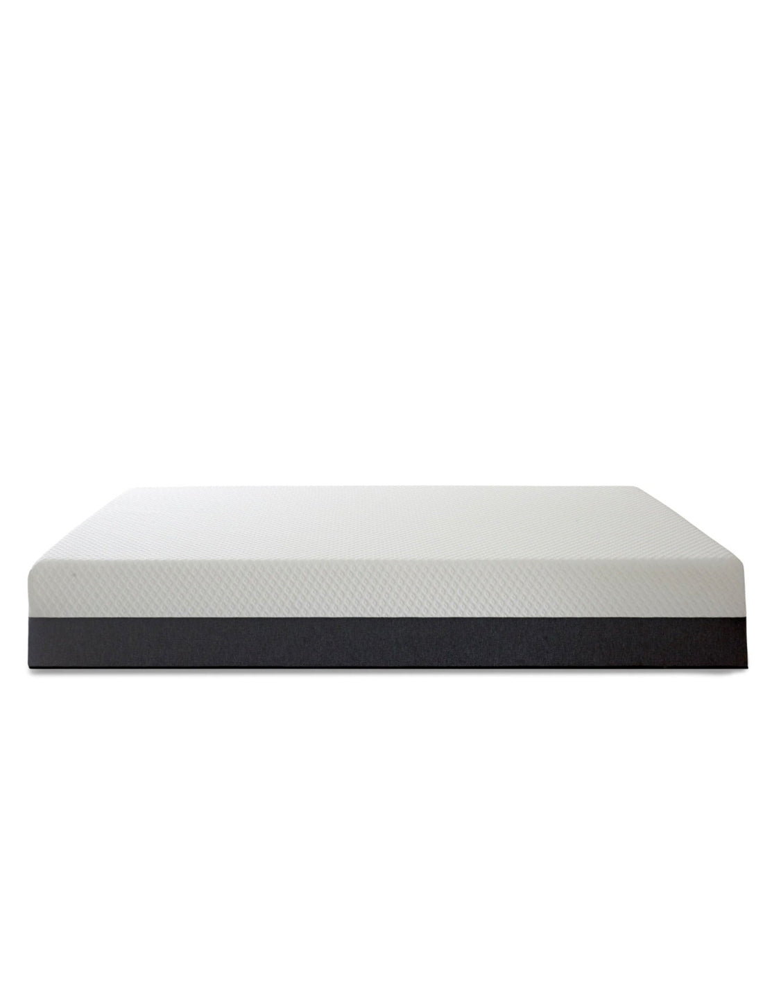 Memory Foam Mattress with breathable white cover and dark base layer from Knightsbridge Bedding