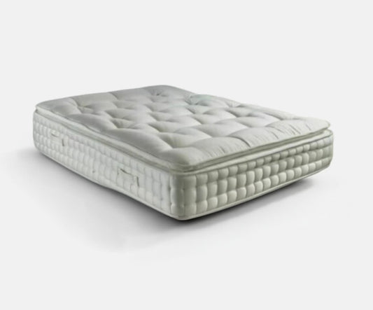 Pillow top single mattress with deep quilted stitching and soft plush finish